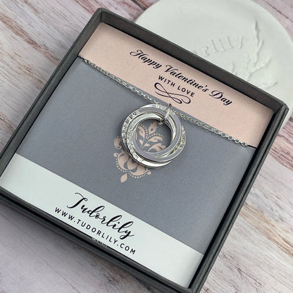 Personalised Names Necklace (3 Ring)