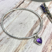 Amethyst Charm Armreif