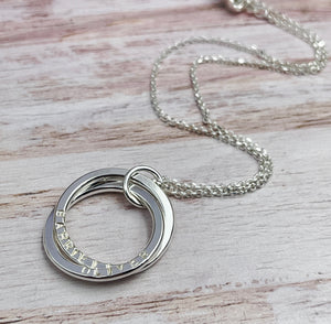 Personalised Names Necklace (2 Ring)