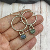 Labradorite Hoop Earrings