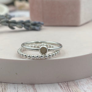 Isla Gemstone Ring Set (all birthstones available)