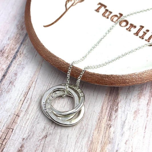 Petite Names Necklace (3 Ring)