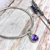 Amethyst Charm Armreif