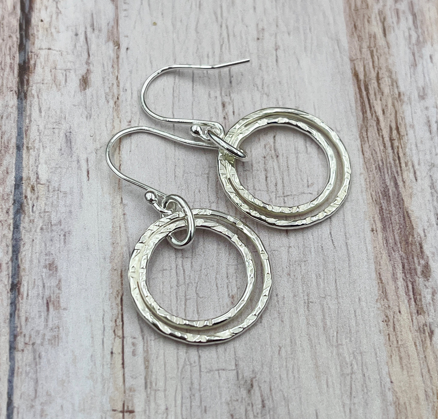 Sterling Double Hoop Earrings