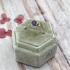Pink Star Sapphire Silver & 9ct Gold Ring