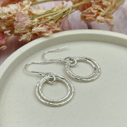 Sterling Double Hoop Earrings