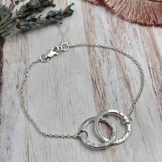 Personalised Petite Rings Bracelet