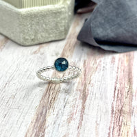 Teal Kyanite Ring