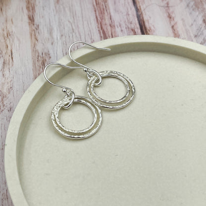 Sterling Double Hoop Earrings