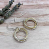 Birthstone Mixed Metals Entwined Rings Necklaces - 4 Rings