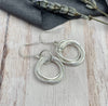 Petite Sterling Silver Entwined Rings Earrings - 4 Rings